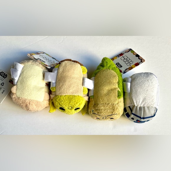 nwt Disney classic STAR WARS set of 4 TSUM TSUM w Jaba Luke Yoda R2D2 - Picture 2 of 2